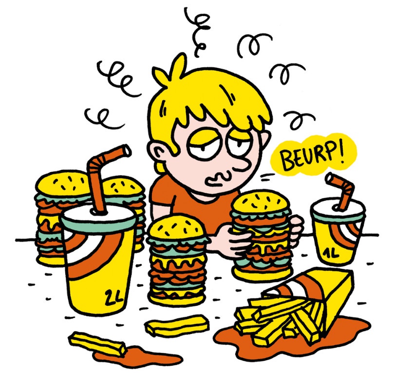 illustration clemence lallemand fast food.jpg - Clmence LALLEMAND | Virginie